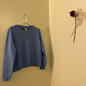 Sky blue knit sweater